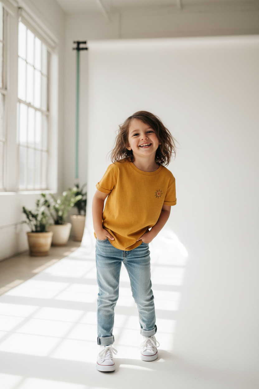 Casual Kids Clothing Model
